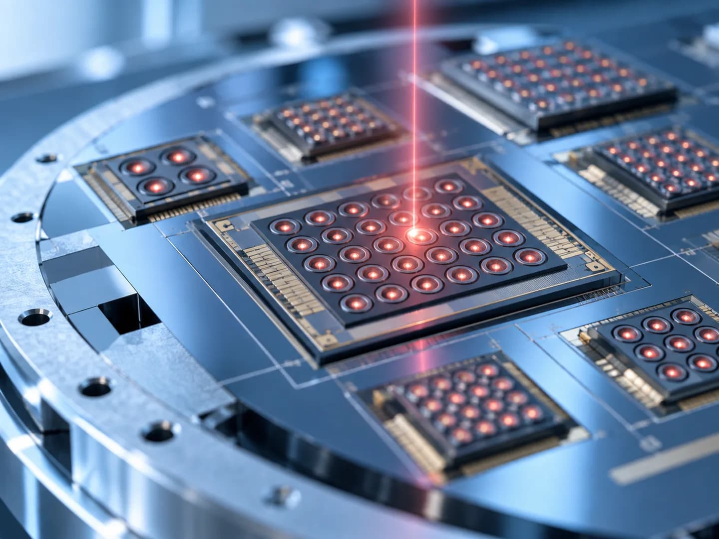 Original visualization of VCSEL dies and emitter arrays